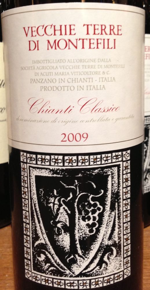 Società Agricola Vecchie Terre di Montefili di Acuti Maria e C. S.A.S. Chianti Classico DOCG 2009, Front, #286