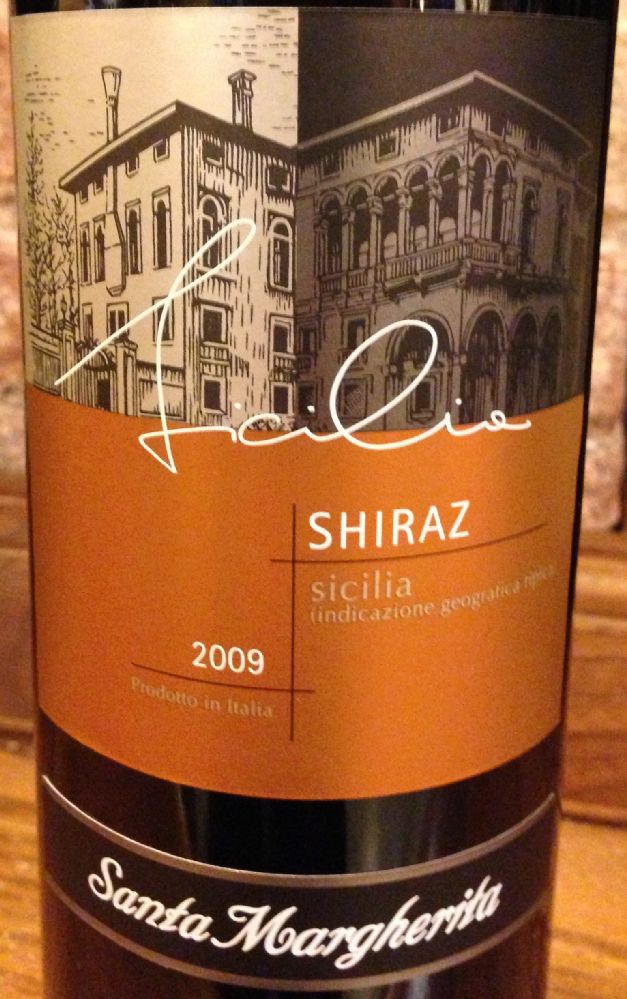 Santa Margherita S.p.A. Shiraz Sicilia IGT 2009, Front, #295