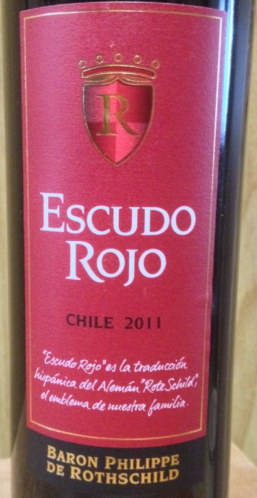 Baron Philippe de Rothschild Maipo Chile S.p.A. Escudo Rojo 2011, Main, #2955