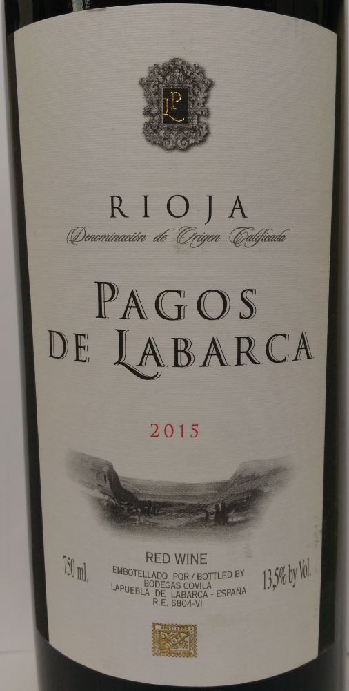 Bodegas Covila Pagos de Labarca DOCa Rioja 2015, Main, #2968