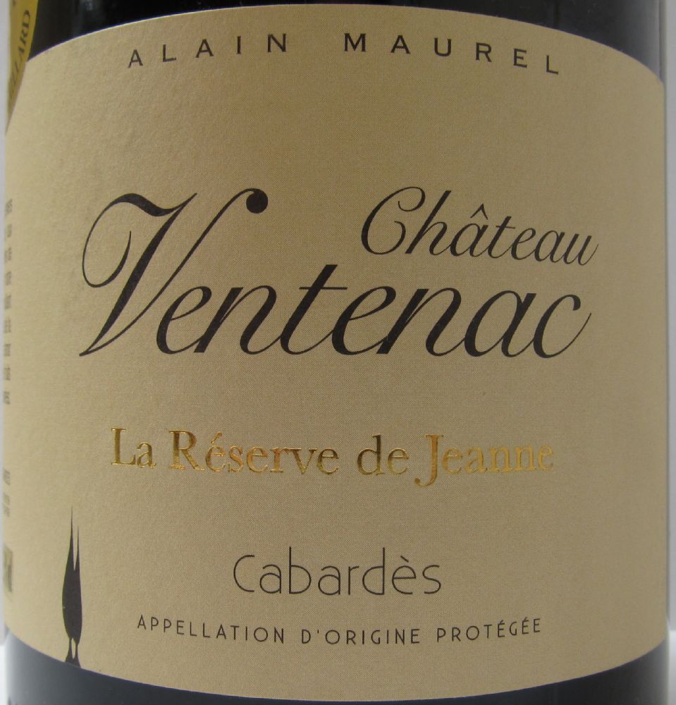 SARL Les Vignobles Alain Maurel Château Ventenac La Réserve De Jeanne Cabardès AOC/AOP 2012, Main, #2992