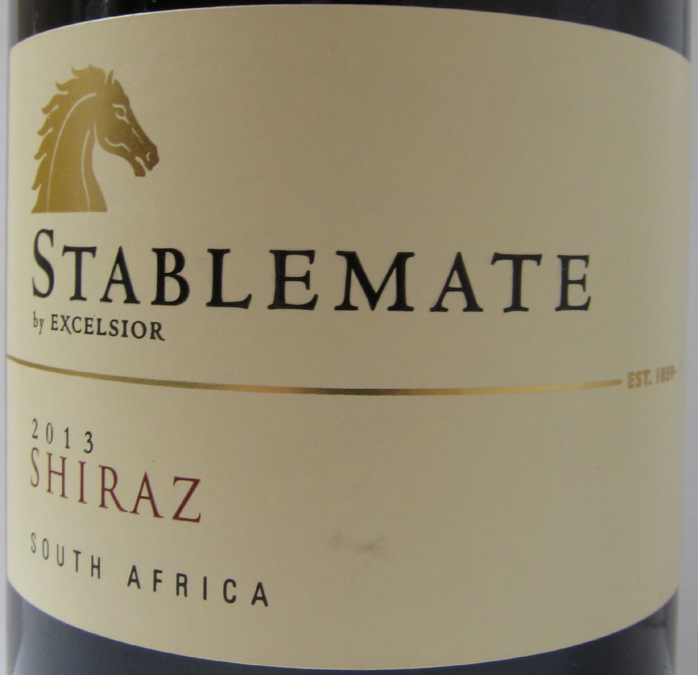 Excelsior Wine Estate Stablemate by Excelsior Shiraz 2013, Main, #2996