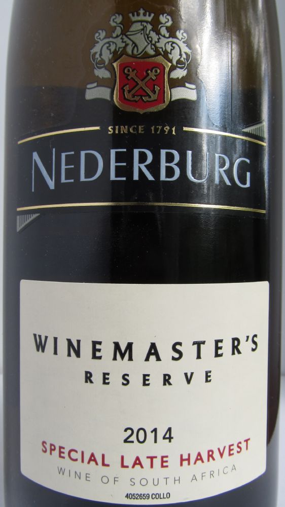 Nederburg Wines (Pty) Ltd The Winemaster's Reserve Special Late Harvest 2014, Main, #3031