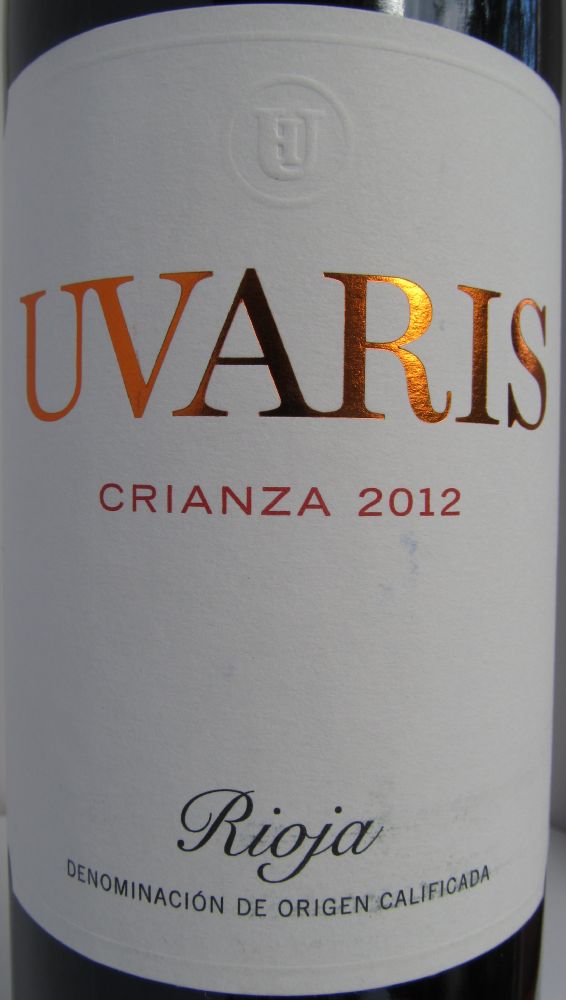 Bodegas Marqués de Reinosa S. Coop. UVARIS Crianza DOCa Rioja 2012, Main, #3073