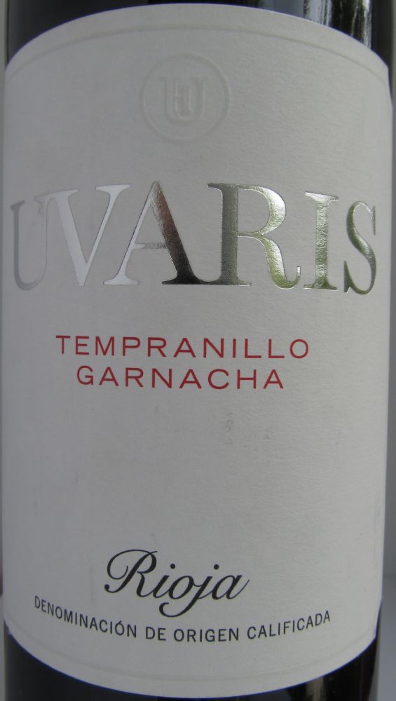 Bodegas Marqués de Reinosa S. Coop. UVARIS Tempranillo Garnacha DOCa Rioja 2014, Main, #3106