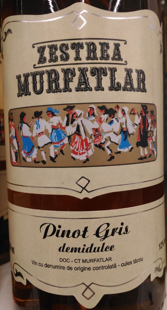 S.C. Murfatlar Romania S.A. Zestrea (Late Harvest) Pinot Gris 2013, Main, #3157