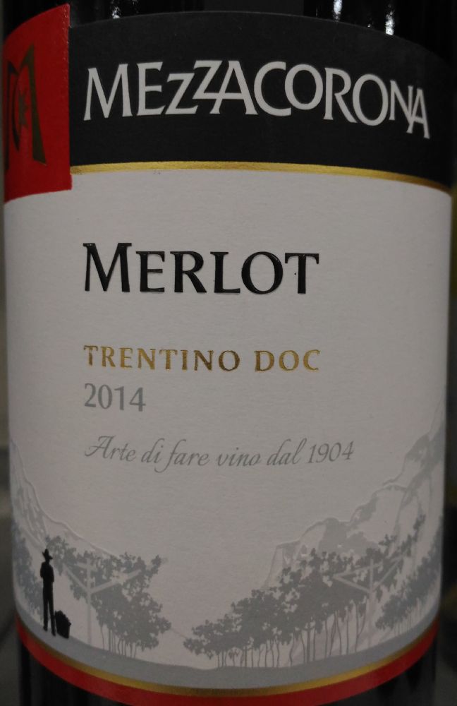 Nosio S.p.a. MEZZACORONA Merlot Trentino DOC 2014, Main, #3190