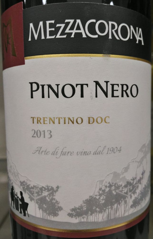 Nosio S.p.a. MEZZACORONA Pinot Nero Trentino DOC 2013, Main, #3193