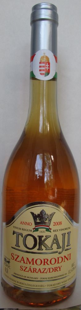 Tokaj Kereskedőház Zrt. TOKAJI SZAMORODNI 2008, Front, #323