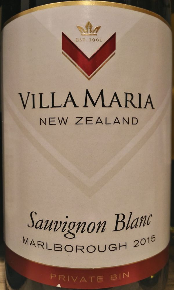 Villa Maria Estate Private Bin Sauvignon Blanc Marlborough 2015, Main, #3264