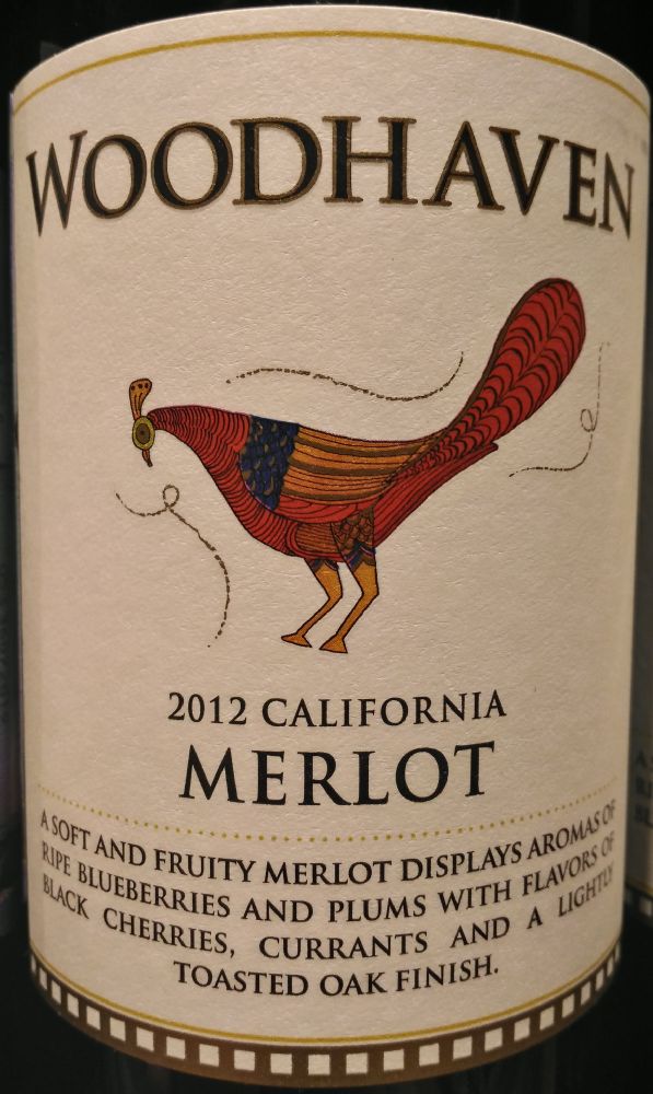 Delicato Family Vineyards Woodhaven Merlot 2012, Main, #3281