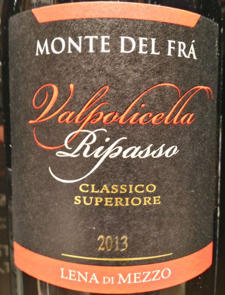 Azienda Agricola Monte del Frà s.s. LENA di MEZZO Valpolicella Ripasso Classico Superiore DOC 2013, Main, #3294