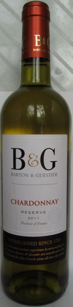 Barton & Guestier Reserve Chardonnay 2011, Main, #332