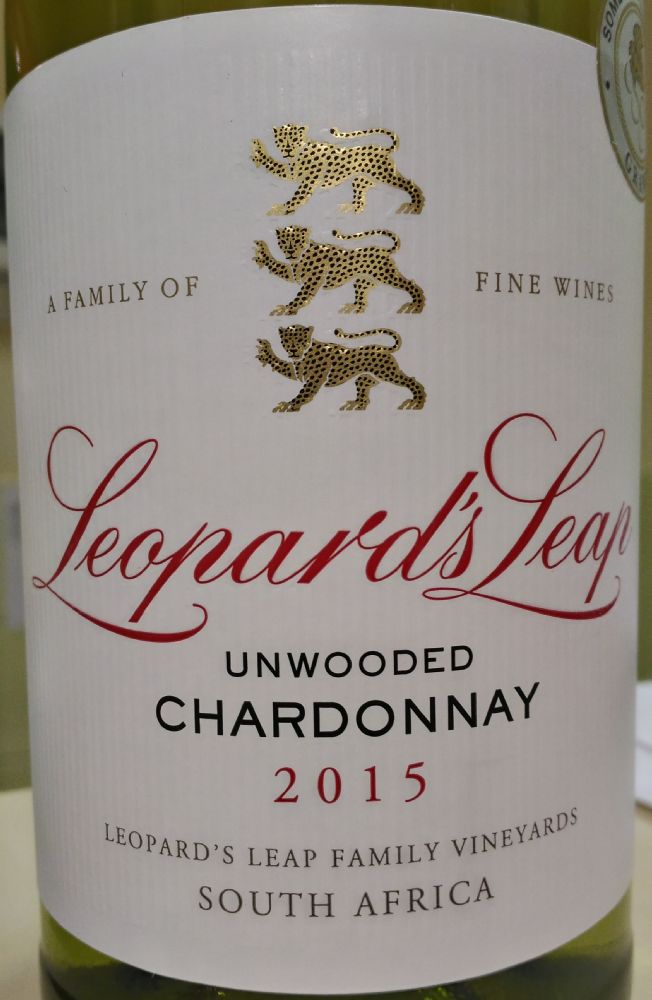Leopard's Leap Wines Pty Ltd Unwooded Chardonnay 2015, Main, #3342
