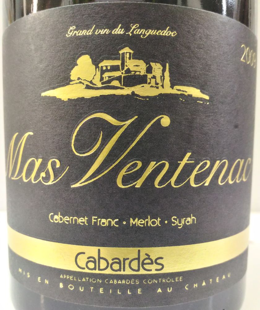 SARL Les Vignobles Alain Maurel Mas Ventenac Cabernet Franc Merlot Syrah Cabardès AOC/AOP 2009, Main, #3425