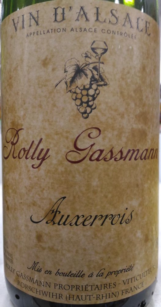 GAEC Domaine Rolly Gassmann Auxerrois Alsace AOC/AOP 2009, Main, #3443