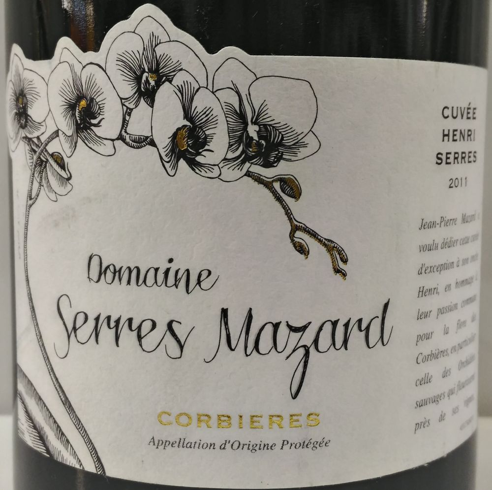 EARL Cellier Saint Damien Domaine Serres Mazard Cuvée Henri Serres Corbières AOC/AOP 2011, Main, #3452