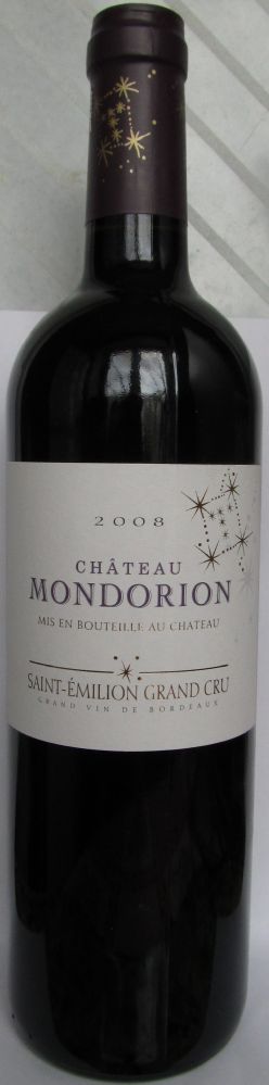 S.C.E.A. Mondorion Château Mondorion Saint-Emilion grand cru AOC/AOP 2008, Front, #350