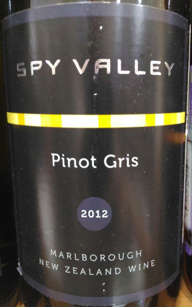 Johnson Estate LTD Spy Valley Pinot Gris Marlborough 2012, Main, #3620