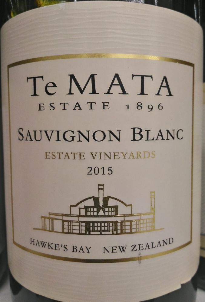 Te Mata Estate Winery Ltd Estate Vineyards Sauvignon Blanc Hawke’s Bay 2015, Main, #3667