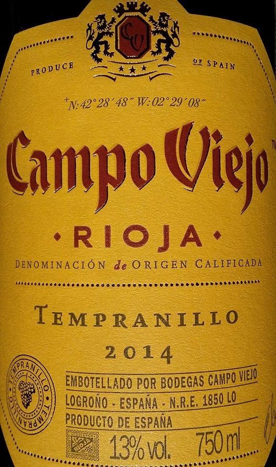 Pernod Ricard Winemakers Spain S.A. Campo Viejo Tempranillo DOCa Rioja 2014, Main, #3695