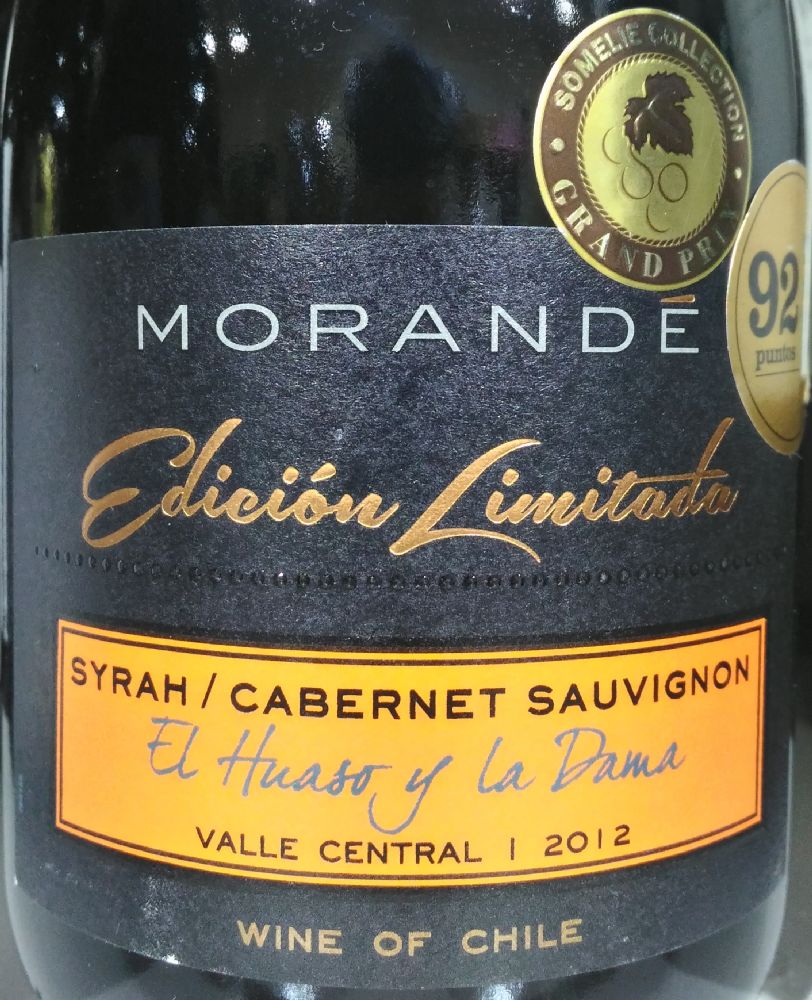 Viña Morandé S.A. Edición Limitada El Huaso y la Dama Syrah Cabernet Sauvignon 2011, Main, #3700