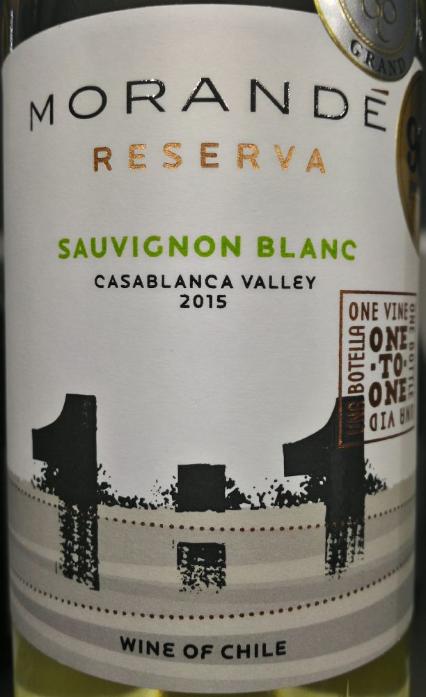 Viña Morandé S.A. Reserva Sauvignon Blanc D.O. Casablanca Valley 2015, Main, #3716