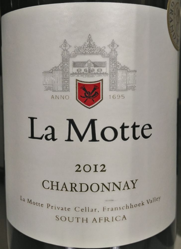 La Motte Wine Estate (PTY) LTD Chardonnay W.O. Franschhoek 2012, Main, #3725