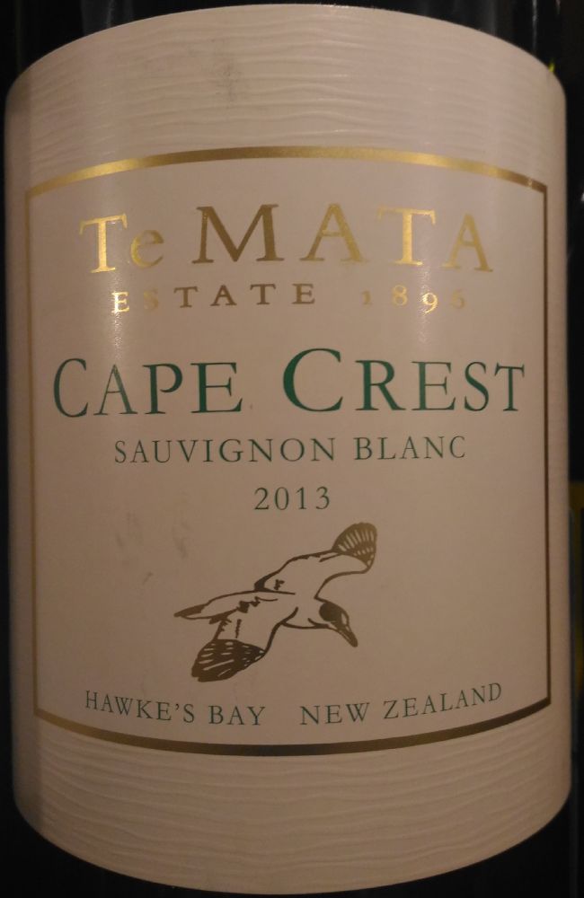 Te Mata Estate Winery Ltd Cape Crest Sauvignon Blanc Hawke’s Bay 2013, Main, #3732