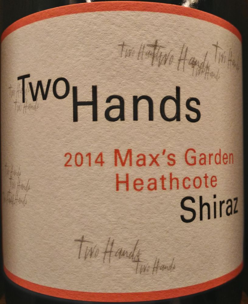 Two Hands Wines (Pty) Ltd Max’s Garden Shiraz Heathcote 2014, Main, #3792
