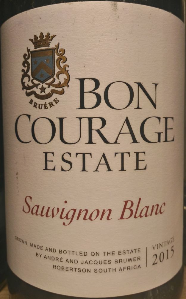Bon Courage Wine Estate Sauvignon Blanc 2015, Main, #3805
