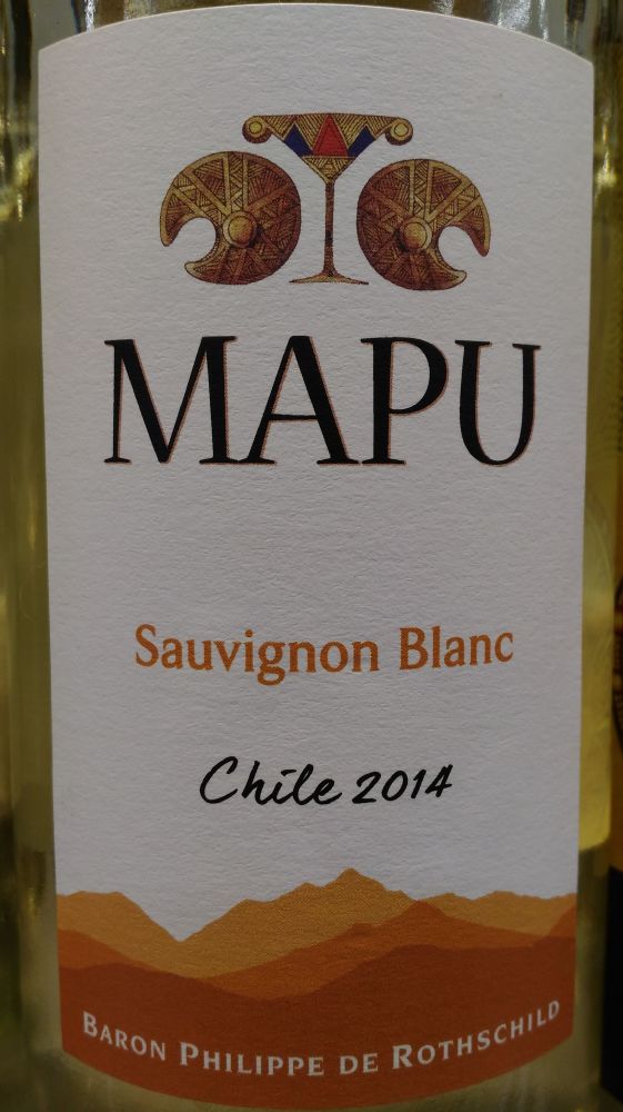 Baron Philippe de Rothschild Maipo Chile S.p.A. MAPU Sauvignon Blanc 2014, Main, #3824