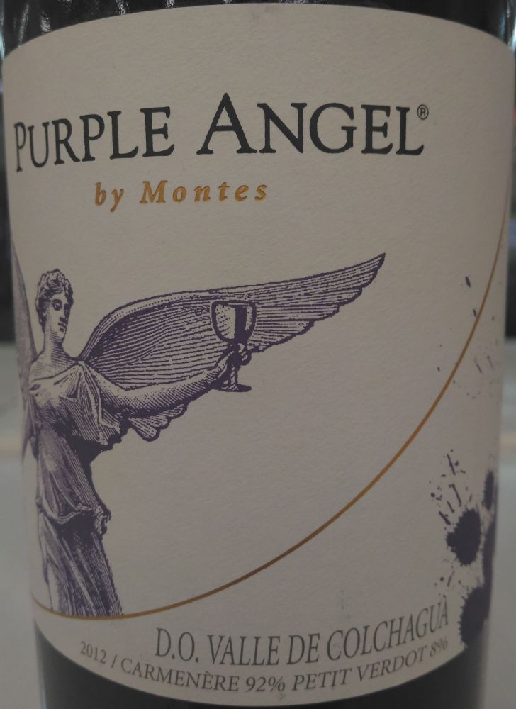 Montes S.A. Purple Angel Carménère Petit Verdot D.O. Colchagua Valley 2012, Main, #3843