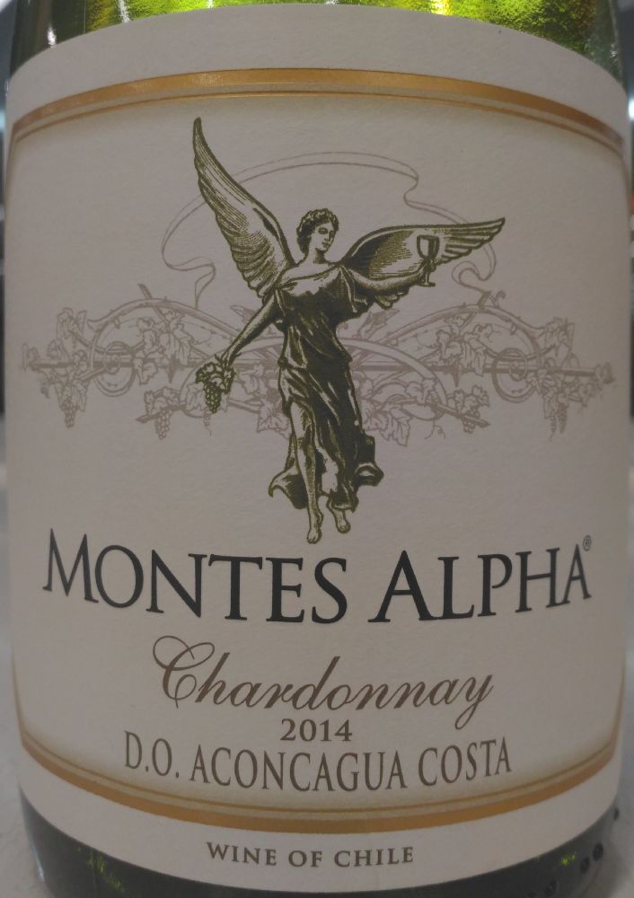 Montes S.A. Montes Alpha Chardonnay D.O. Aconcagua Costa 2014, Main, #3846