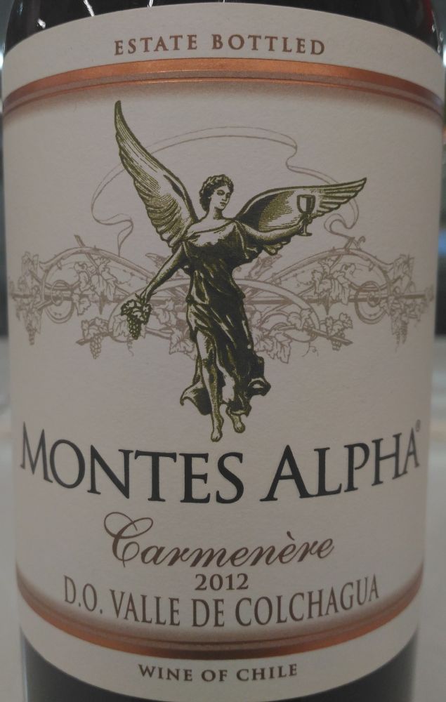 Montes S.A. Montes Alpha Carménère D.O. Colchagua Valley 2012, Main, #3849