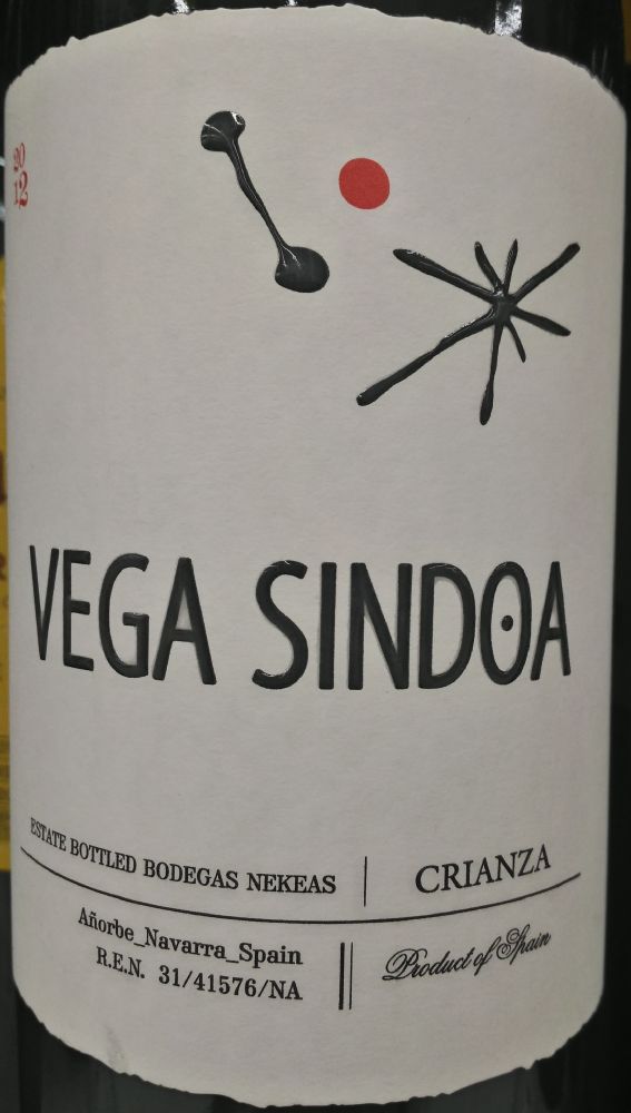 Sociedad Cooperativa Nekeas Vega Sindoa Crianza DO Navarra 2012, Main, #3898