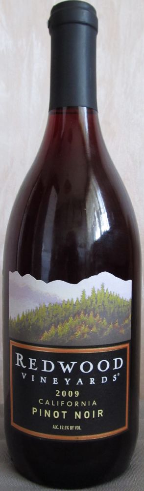 Redwood Vineyards Pinot Noir 2009, Main, #397
