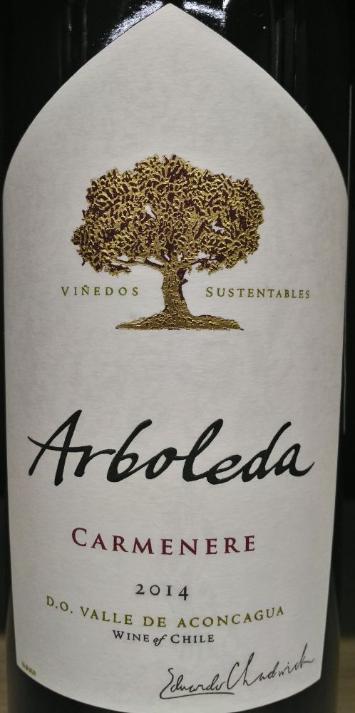 Viña Arboleda S.A. Carménère D.O. Aconcagua 2014, Main, #3981