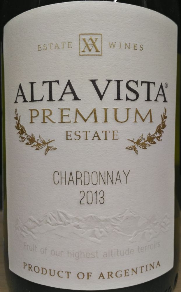 La Casa del Rey S.A. Alta Vista Premium Estate Chardonnay 2013, Main, #3993