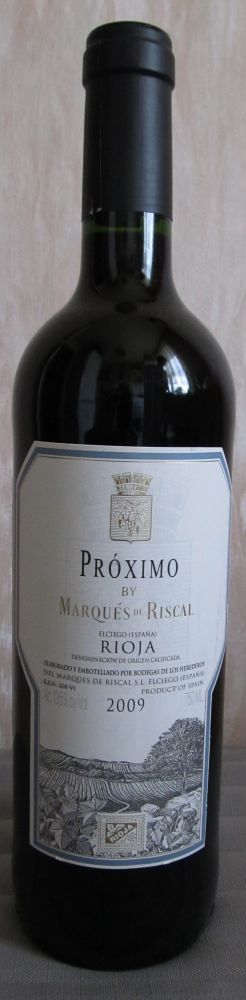 Bodegas de los Herederos del Marqués de Riscal S.L. Próximo DOCa Rioja 2009, Front, #4