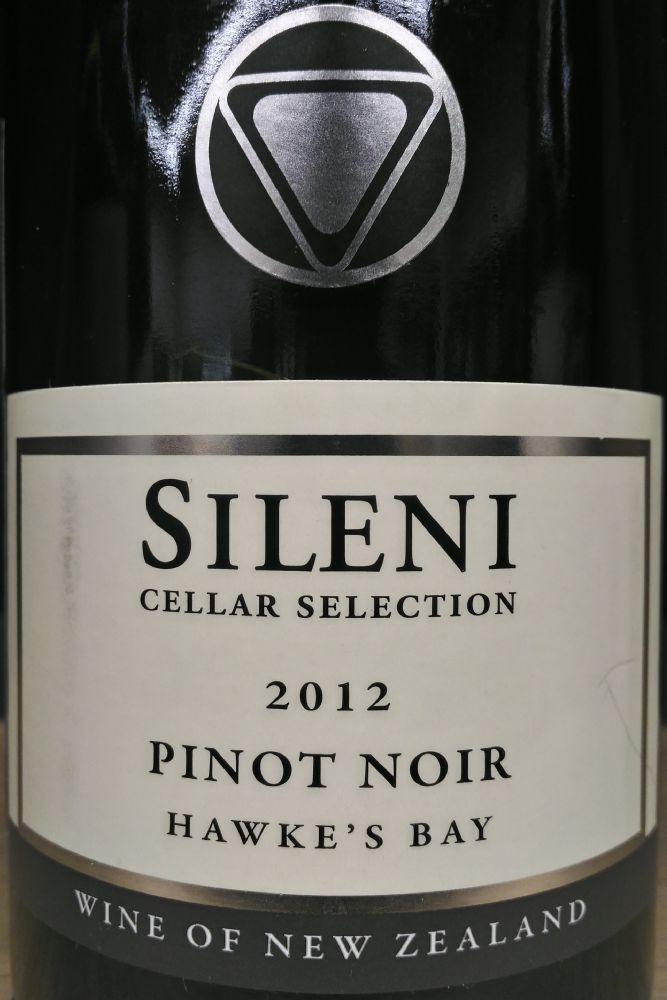 Sileni Estates Ltd Cellar Selection Pinot Noir Hawke’s Bay 2012, Main, #4005