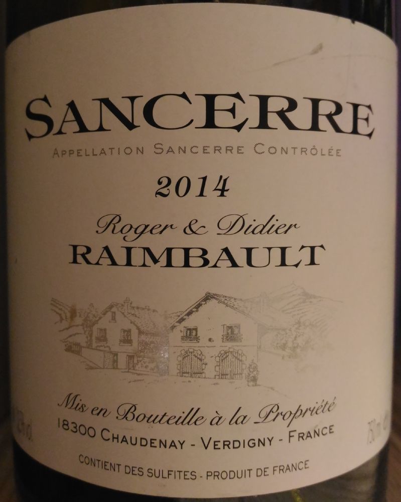 EARL Roger et Didier Raimbault Sancerre AOC/AOP 2014, Main, #4062