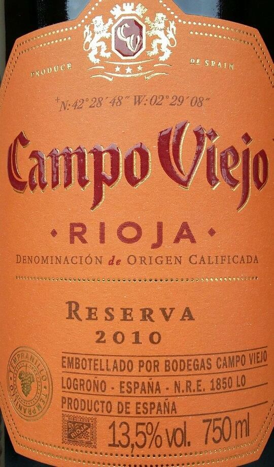 Pernod Ricard Winemakers Spain S.A. Campo Viejo Reserva DOCa Rioja 2010, Main, #4067