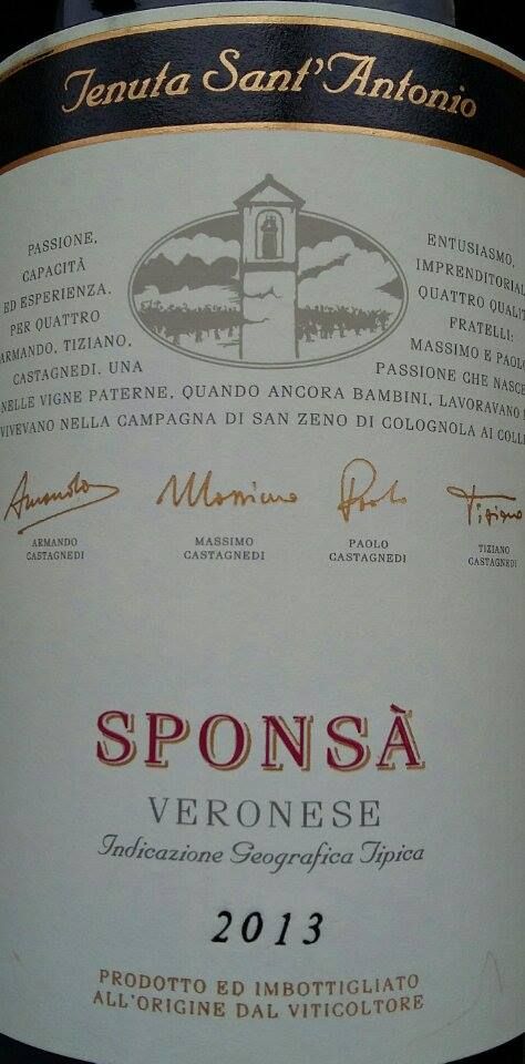 Tenuta S.Antonio Di Castagnedi Massimo, Armando, Tiziano E Paolo Sponsà Veronese IGT 2013, Main, #4135