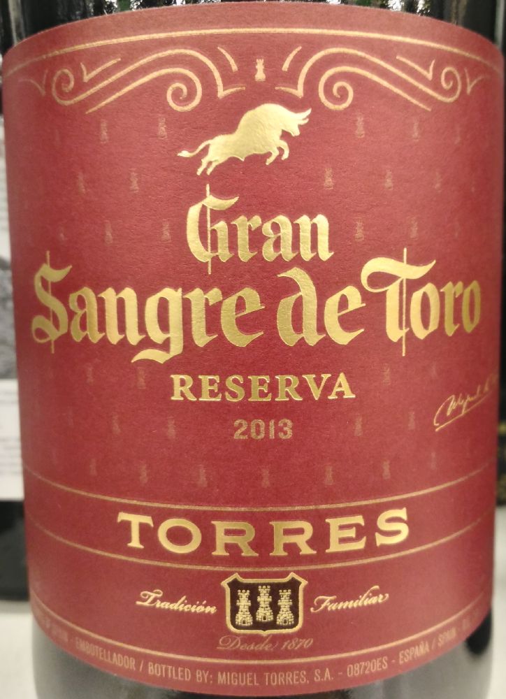 Miguel Torres S.A. Gran Sangre de Toro Reserva DO Cataluña 2013, Main, #4339