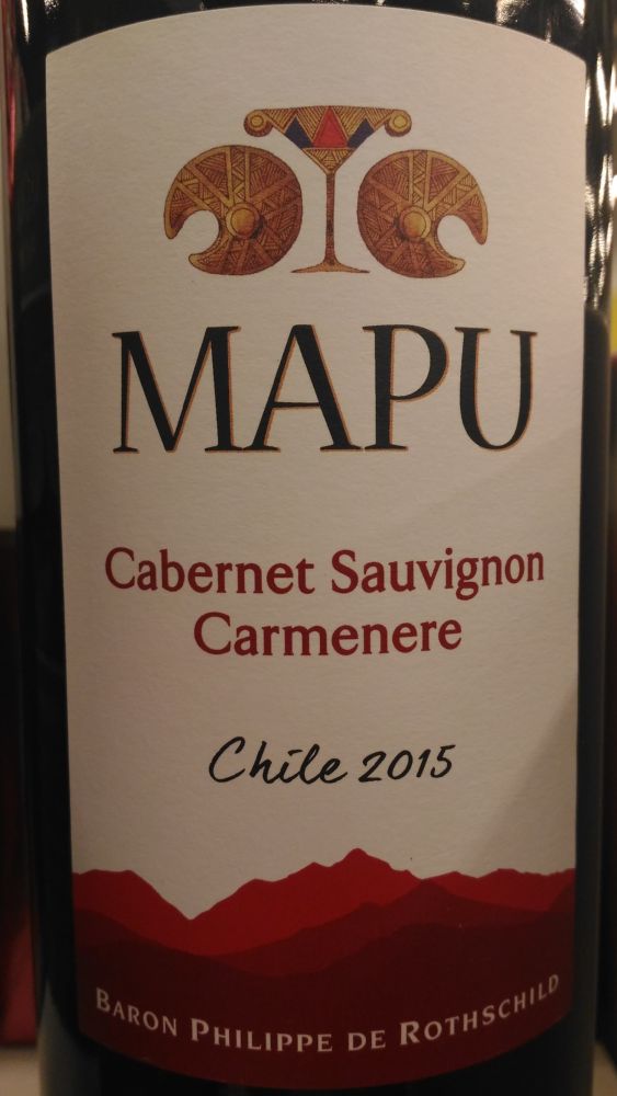 Baron Philippe de Rothschild Maipo Chile S.A. MAPU Cabernet Sauvignon Carménère 2015, Main, #4468