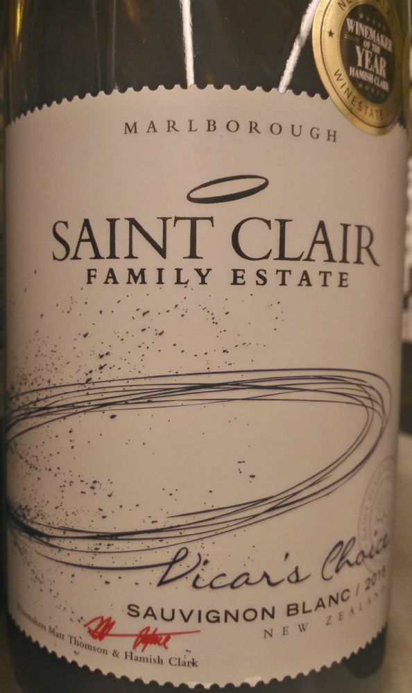 Saint Clair Family Estate Vicar’s Choice Sauvignon Blanc Marlborough 2015, Main, #4487
