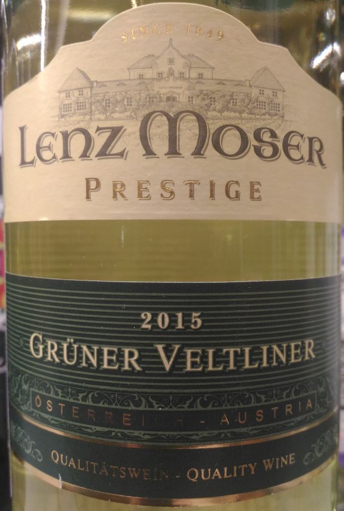 Weinkellerei Lenz Moser AG Prestige Grüner Veltliner 2015, Main, #4577