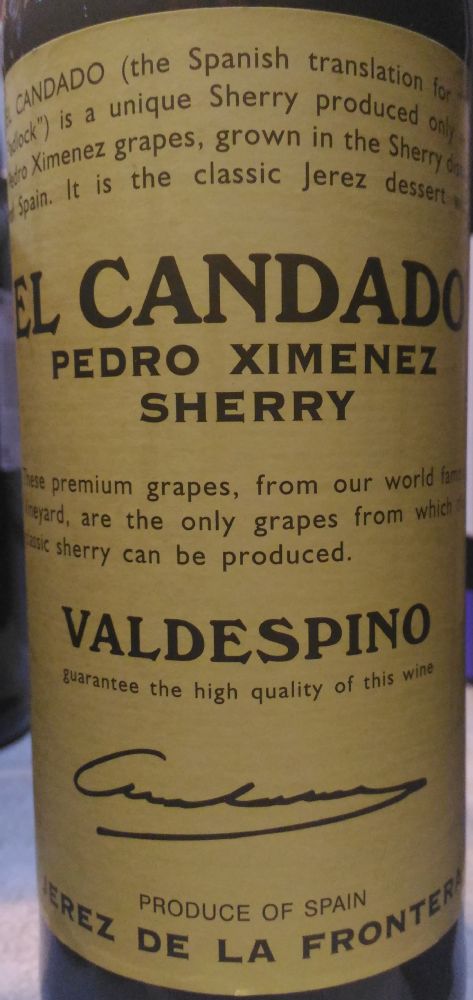 Jose Estévez S.A. Valdespino El Candado Pedro Ximénez DO Jerez-Xérès-Sherry NV, Main, #4595