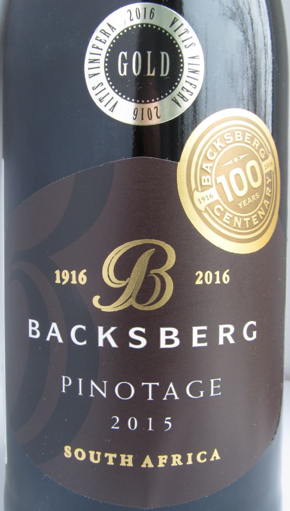 Backsberg Estate Cellars C.C. Pinotage 2015, Main, #4630